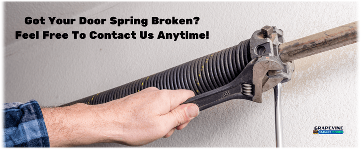 Broken Garage Door Spring Repair Grapevine, TX